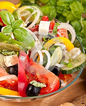 Healthy Greek Salad Bowl