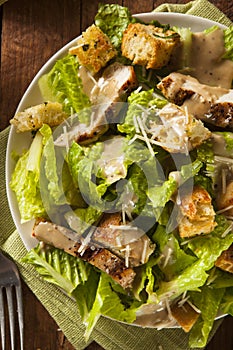 Healthy Grilled Chicken Caesar Salad