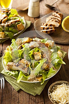 Healthy Grilled Chicken Caesar Salad