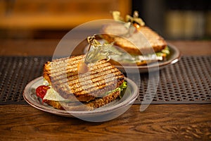 Healthy grilled sandwich toast