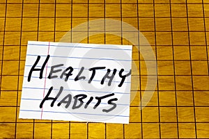 Healthy habits lifestye diet nutrition physical fitness exercise habit