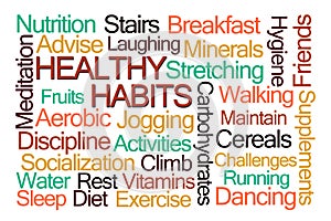 Healthy Habits Word Cloud