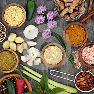 Healthy Herb and Spice Selection
