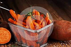 Healthy Homemade Baked Sweet Potato Fries.