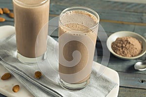 Healthy Homemade Chocolate Protein Shake photo