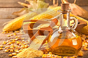Healthy homemade organic corn oil