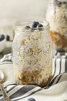 Healthy Homemade Overnight Oats Oatmeal photo