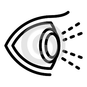 Healthy human eye icon, outline style