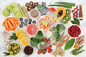 Healthy Immune System Boosting Food for Long Life