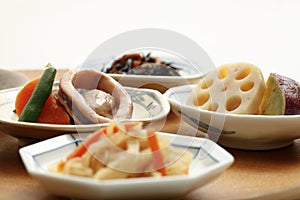 Healthy Japanese side dishes photo