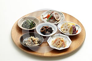 Healthy Japanese side dishes photo