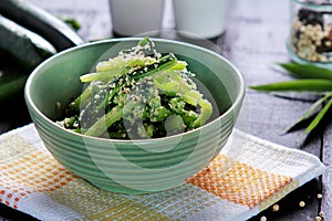 Healthy japanese cuisine goma ae photo