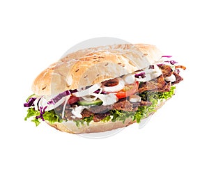 Healthy kebab or dÃÂ¶ner photo