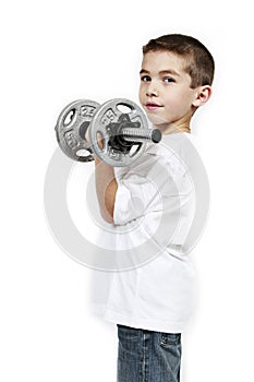 Healthy lifestyle child exercising