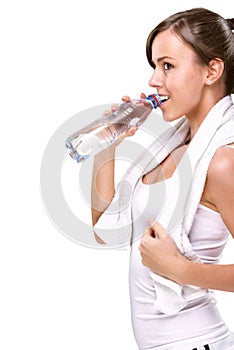 Healthy lifestyle!Drink water and start training