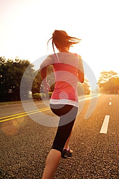 Healthy lifestyle fitness sports woman running