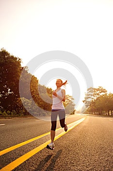 Healthy lifestyle fitness sports woman running