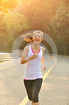 Healthy lifestyle fitness sports woman running