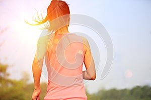 Healthy lifestyle fitness sports woman running