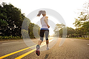 Healthy lifestyle fitness sports woman running