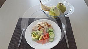 Healthy Lifestyle - Low calorie lunch at Broadbeach Qld Australia