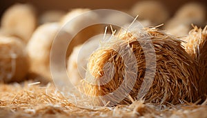 Healthy lifestyle Selective focus on foreground, healthy eating, organic meal generated by AI