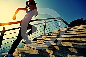 Healthy lifestyle sports woman running