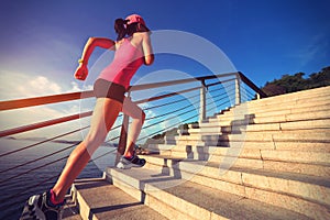 Healthy lifestyle sports woman running