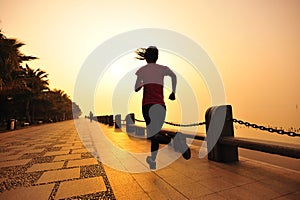 Healthy lifestyle woman running