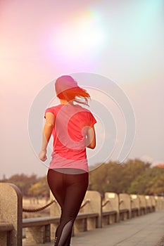 Healthy lifestyle woman running