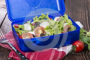 Healthy Lunchbox with fresh Salad