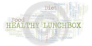 Healthy Lunchbox word cloud.