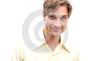 Healthy Man Smirking