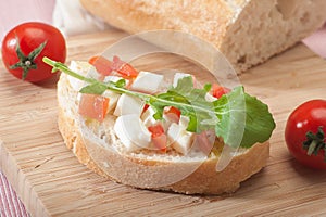 Healthy mediterranean sandwich