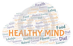 Healthy Mind word cloud.