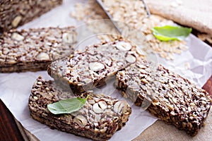 Healthy multigrain bread with oats and seeds