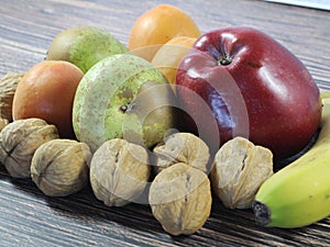 Healthy natural fruits taste tasty food delicious fruit apple nutty nutty banana pear