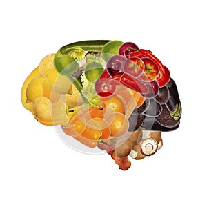 Healthy nutrition is good for brain