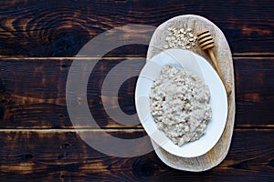 Healthy oatmeal porridge