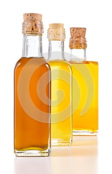 Healthy oils with unsaturated fats isolated.