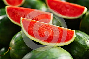 Healthy Organic Food. Watermelon Slices. Nutrition, Vitamins. Fr