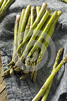 Healthy Organic Green Asparagus Stalks