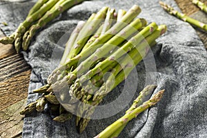 Healthy Organic Green Asparagus Stalks