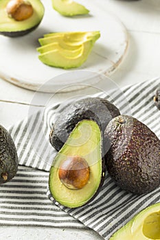 Healthy Organic Green Avocados