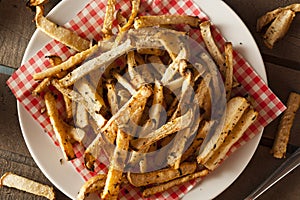 Healthy Organic Jicama Fries