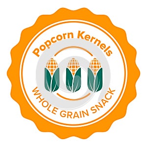 Healthy organic non gmo popcorn kernels labels