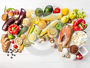 Healthy organic nutritious diet