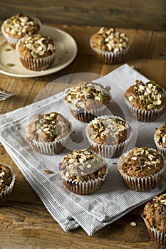 Healthy Organic Seed and Blueberry Muffins