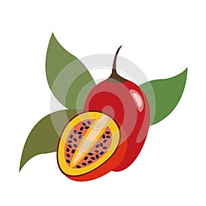 A Healthy organic tamarillo betaceum