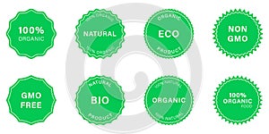 Healthy Organic Vegan Food Silhouette Icon. Natural Product Eco Stamp Logo. 100 Percent Ecology Cosmetic Green Icon. Gmo